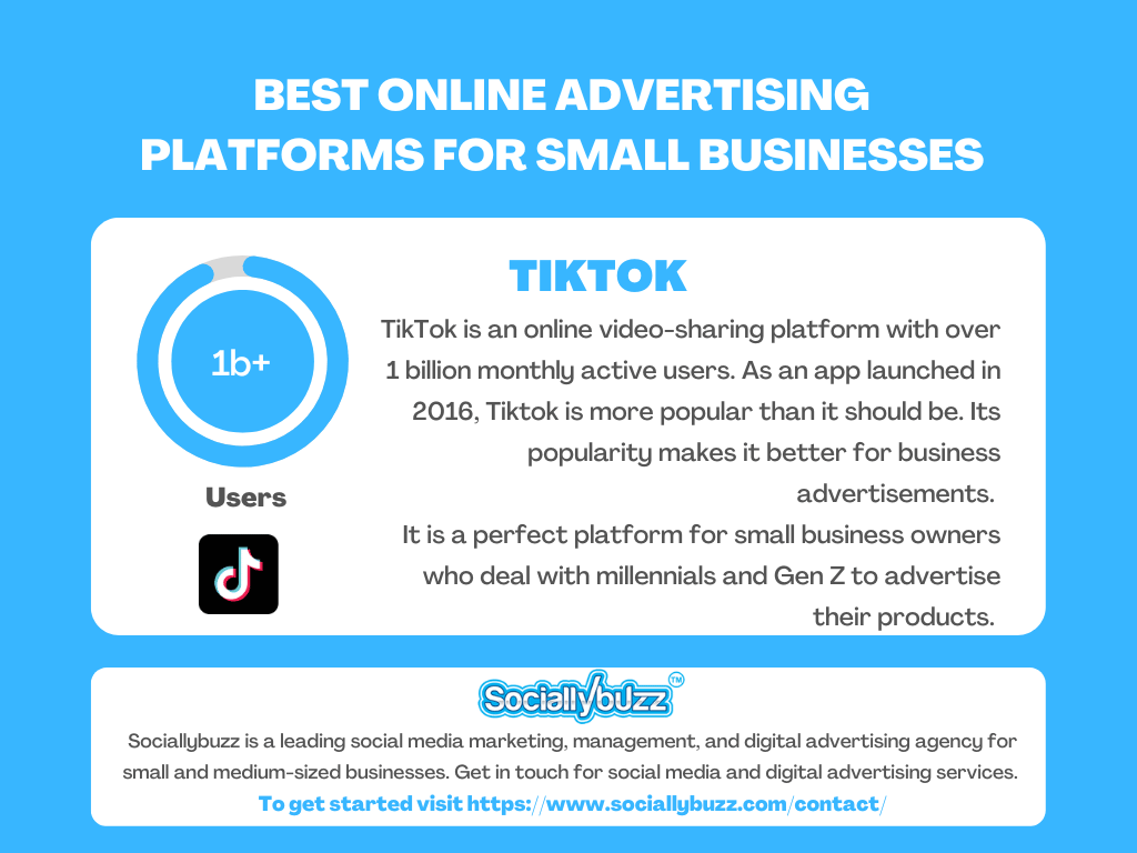 TIKTOK BEST ONLINE ADVERTISING PLATFORMS FOR SMALL BUSINESSES