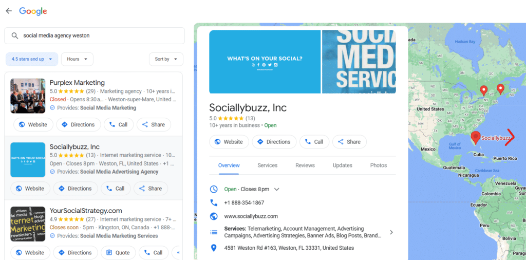 Sociallybuzz Google Business Profile on Google Maps
